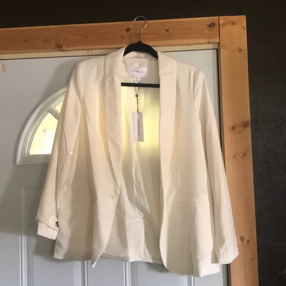 Popsugar Jackets & Blazers - Ivory Business Blazer